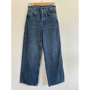 RAILS The Getty High Rise Wide Leg Jeans Blue Wash Button Fly Women 26